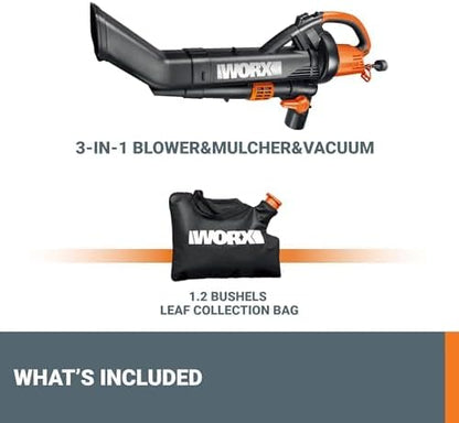 🍃 3-in-1 Electric Leaf Blower, Vacuum & Mulcher – Your Ultimate Garden Tool! 🌟