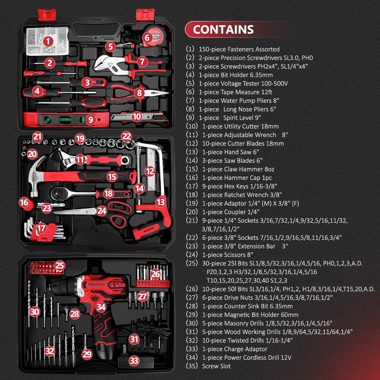 🚀 Limited Time Offer! 🚀 276-Piece Tool Set – Only $55.96 for the First 100 Buyers! 🔧🛠️