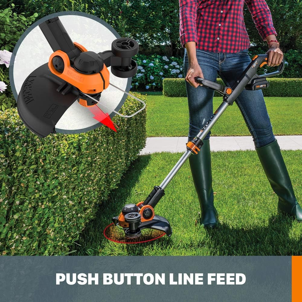 🌱 Cordless String Trimmer – Trim, Edge & Clean Your Lawn with Ease! ⚡