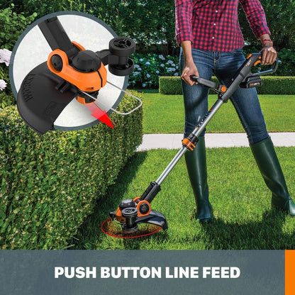 🌱 Cordless String Trimmer – Trim, Edge & Clean Your Lawn with Ease! ⚡